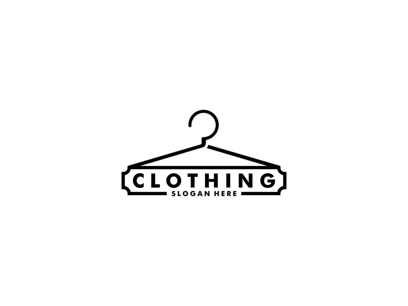 ropa Tienda logo diseño inspiración. paño tienda logo, ropa logo vector ilustración