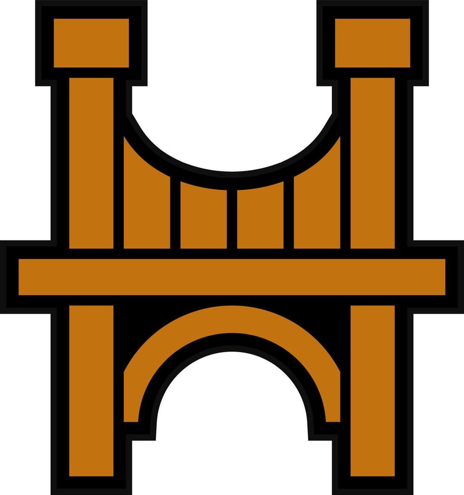 diseño de icono de vector de puente