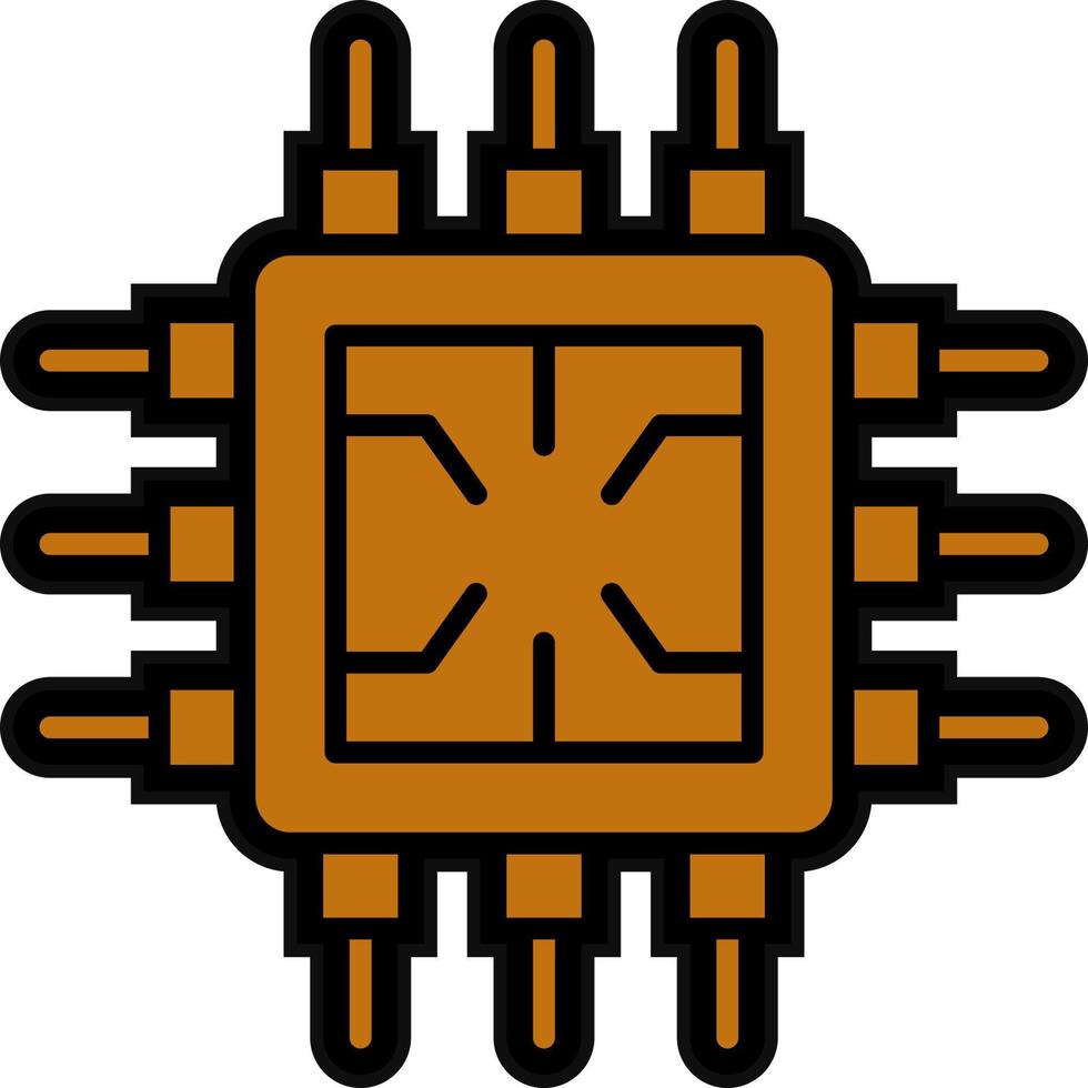 diseño de icono de vector de cpu