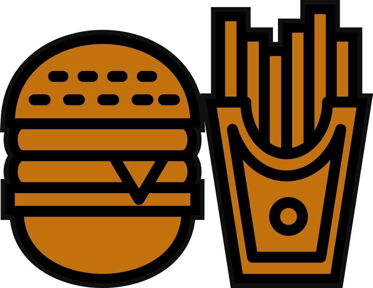 rápido comida vector icono diseño