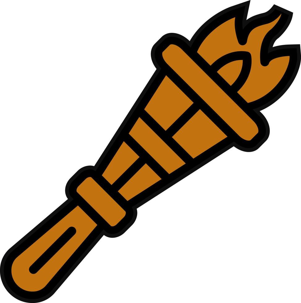 Pirate Torch Vector Icon Design
