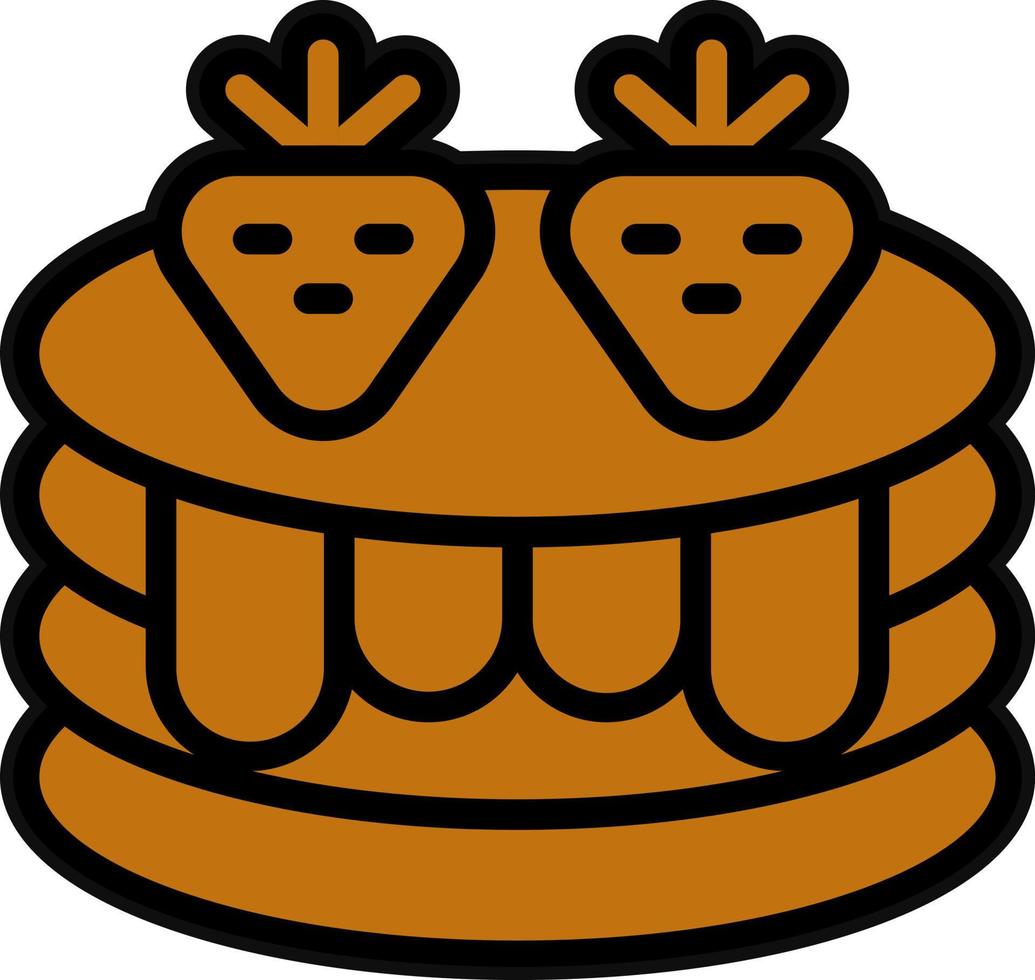 Pancake Vector Icon Design