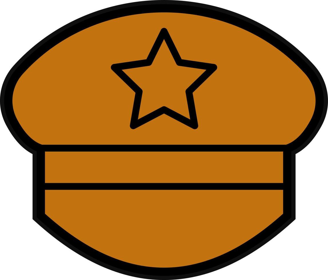 Police Hat Vector Icon Design