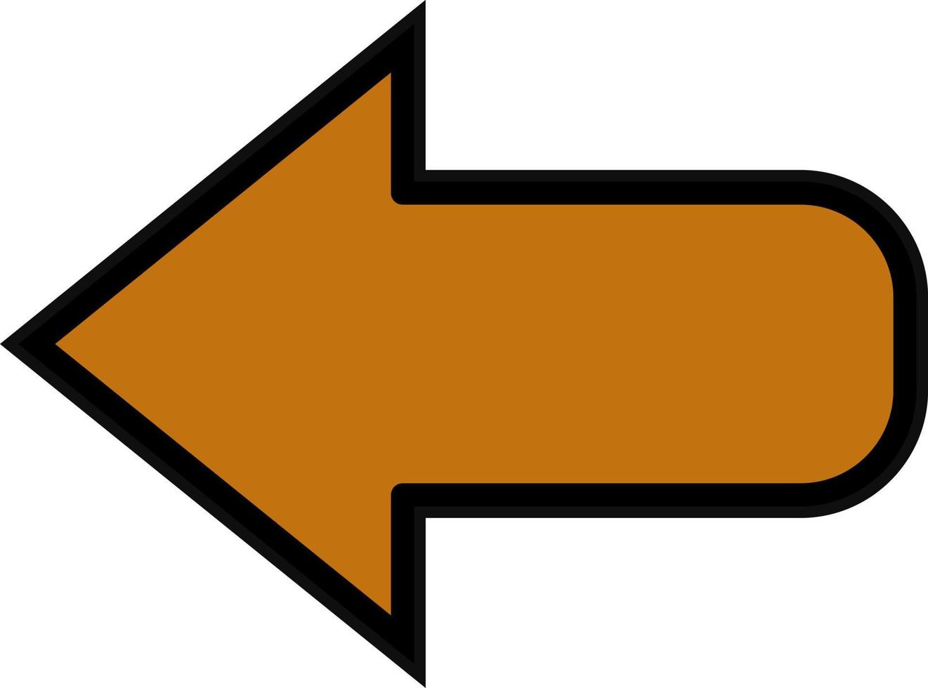 Left Arrow Vector Icon Design