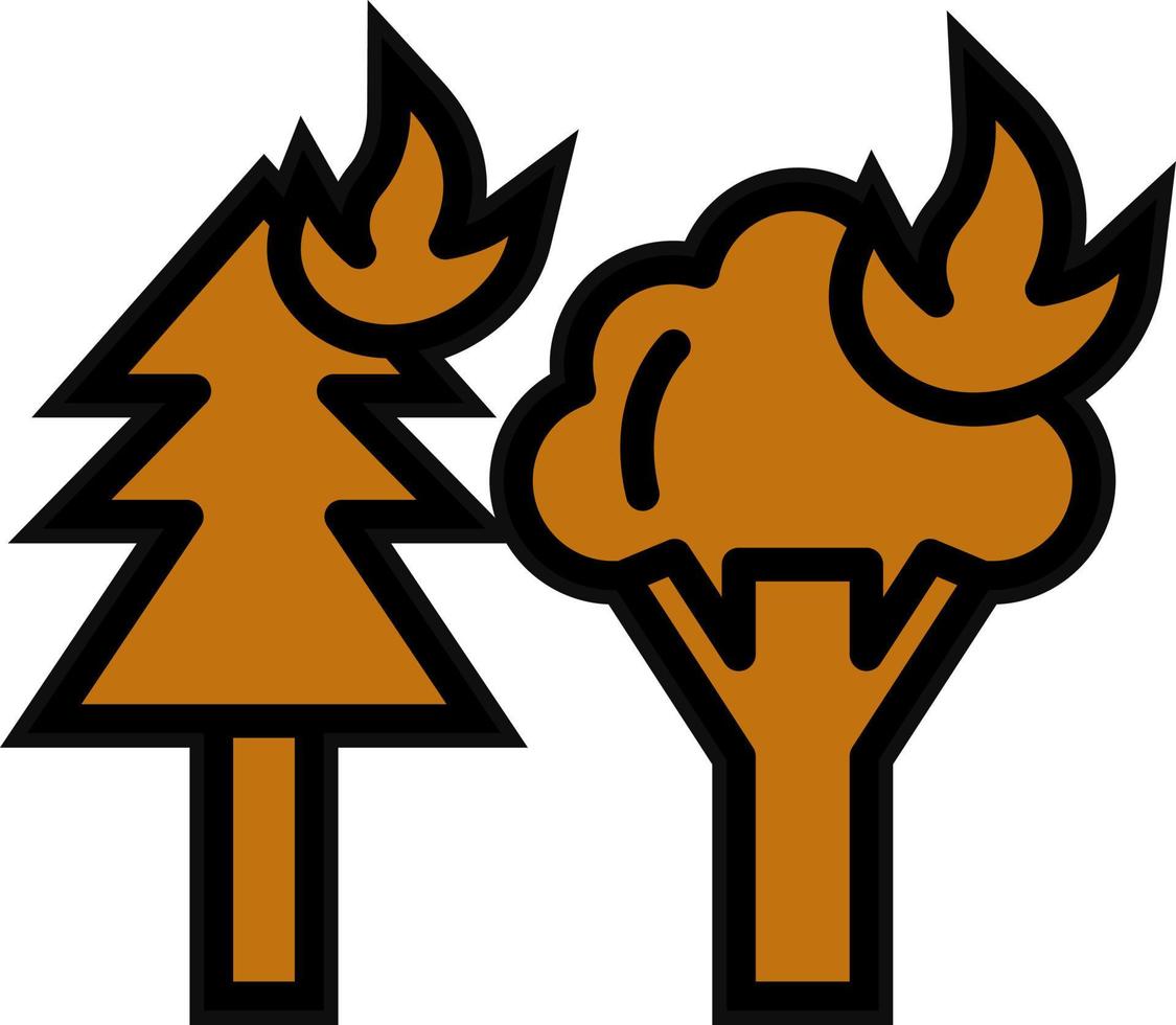 Wildfire Vector Icon Design