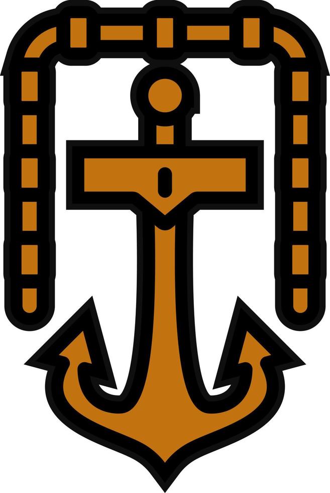 Ship Anchor Vector Icon Design
