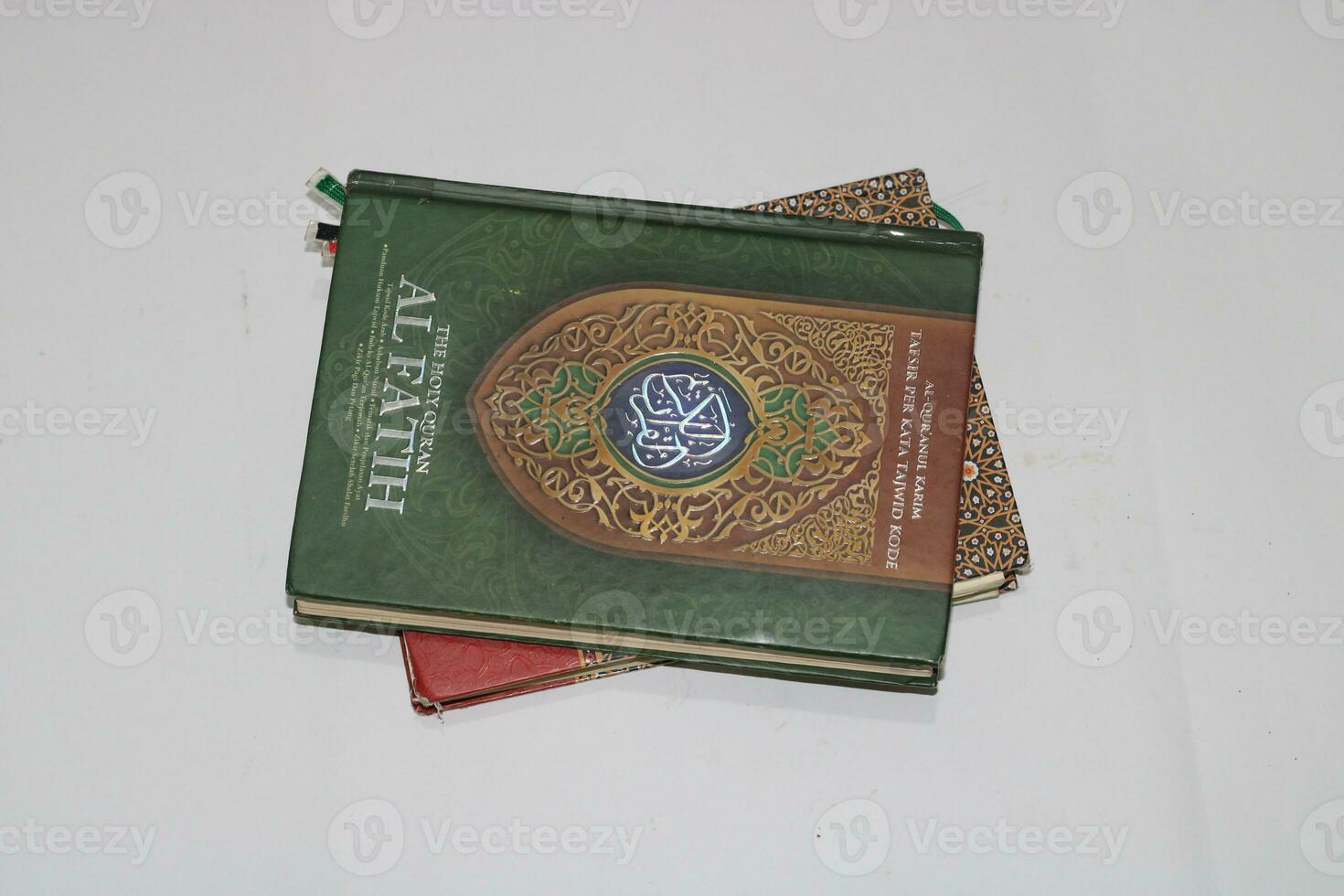 photo of quran with white background