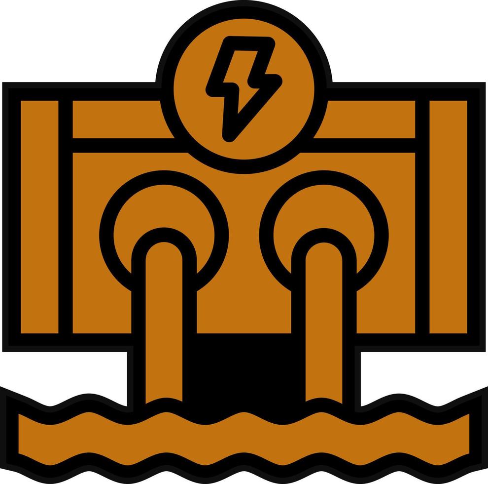 Hydro Power Vector Icon Design