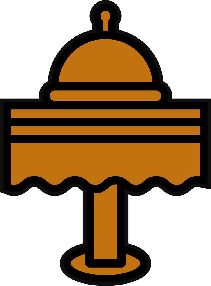 Dinner Table Vector Icon Design