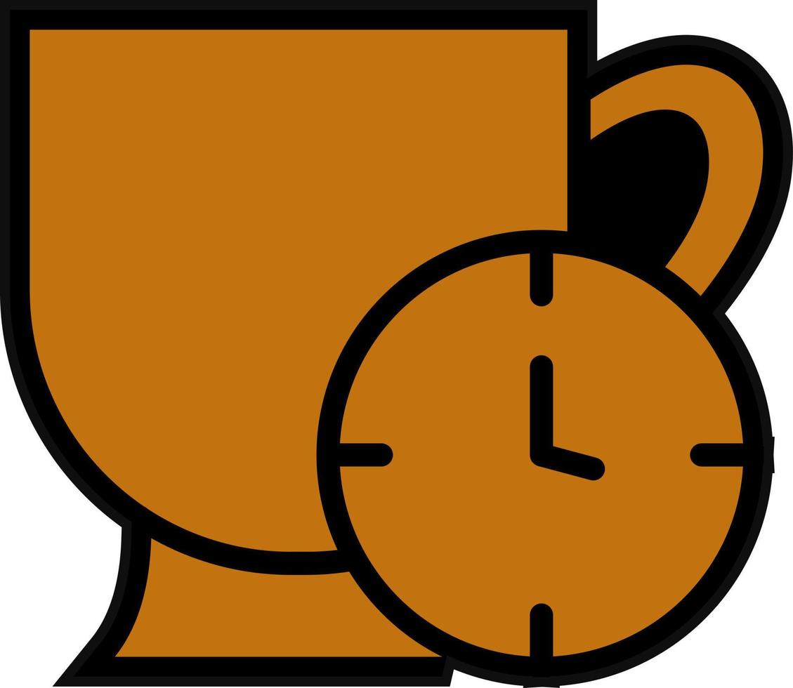 Tea Time Vector Icon Design