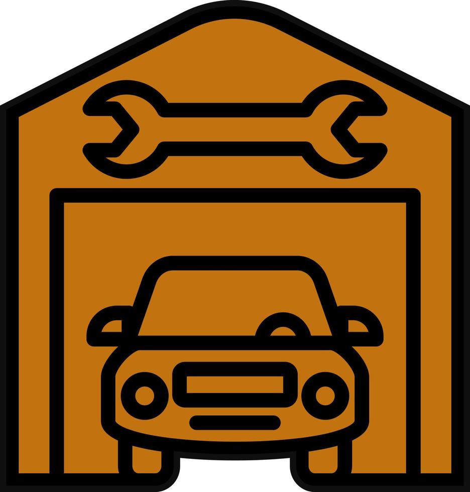 Service Station Vector Icon Design