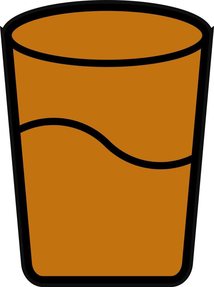 Water Glass Vector Icon Design