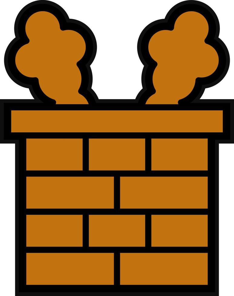 Chimenea vector icono diseño