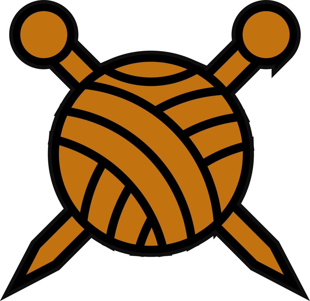 Knitting Vector Icon Design