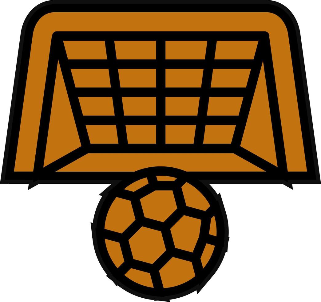 Football Goal Vector Icon Design