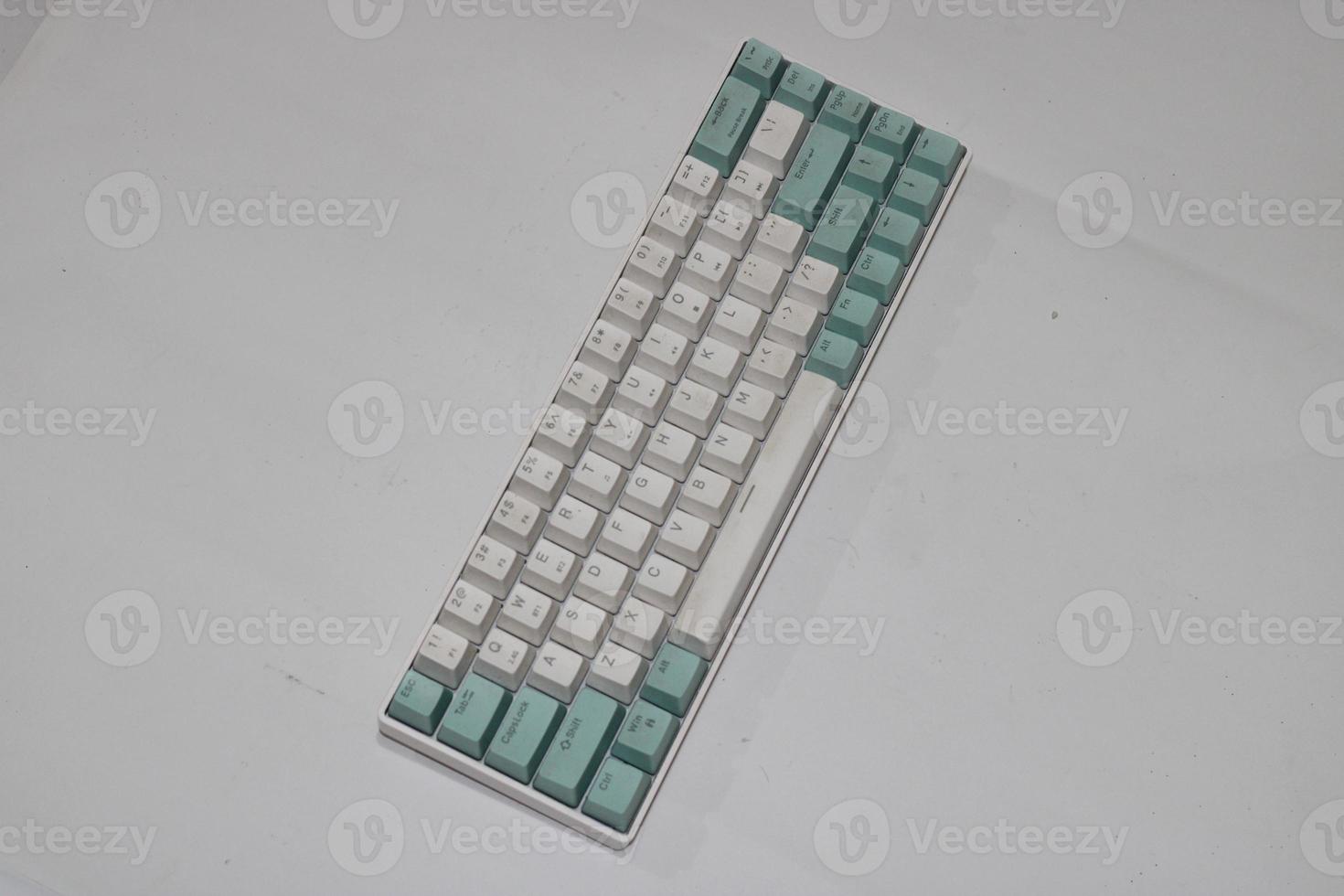 Keyboard photo with white background