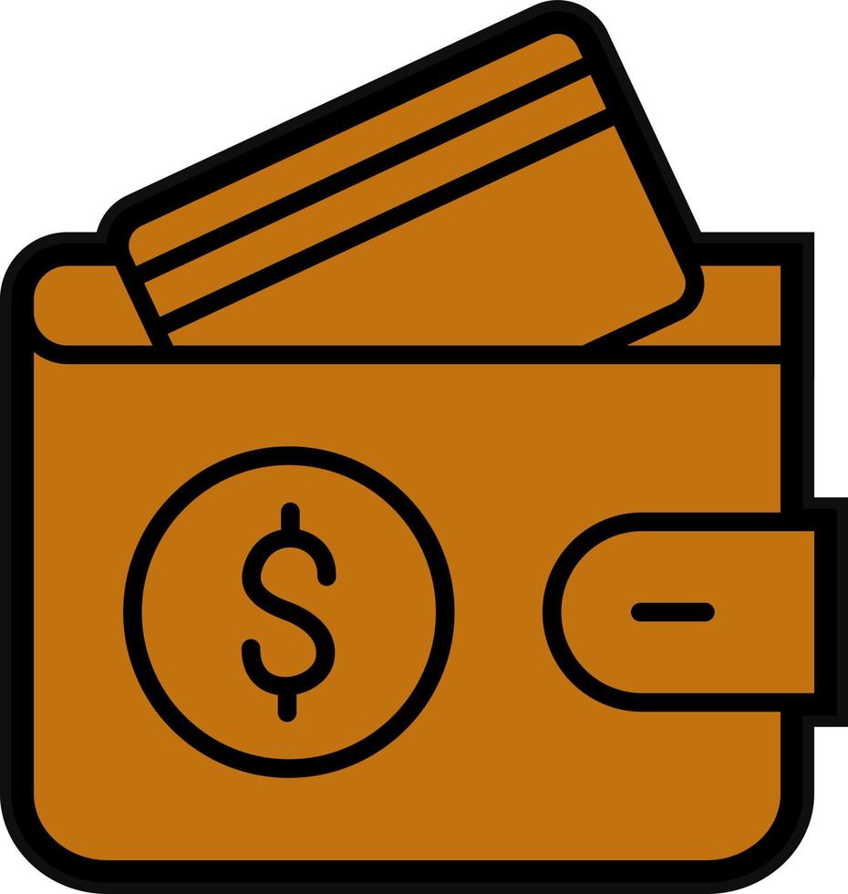 Wallet Vector Icon Design