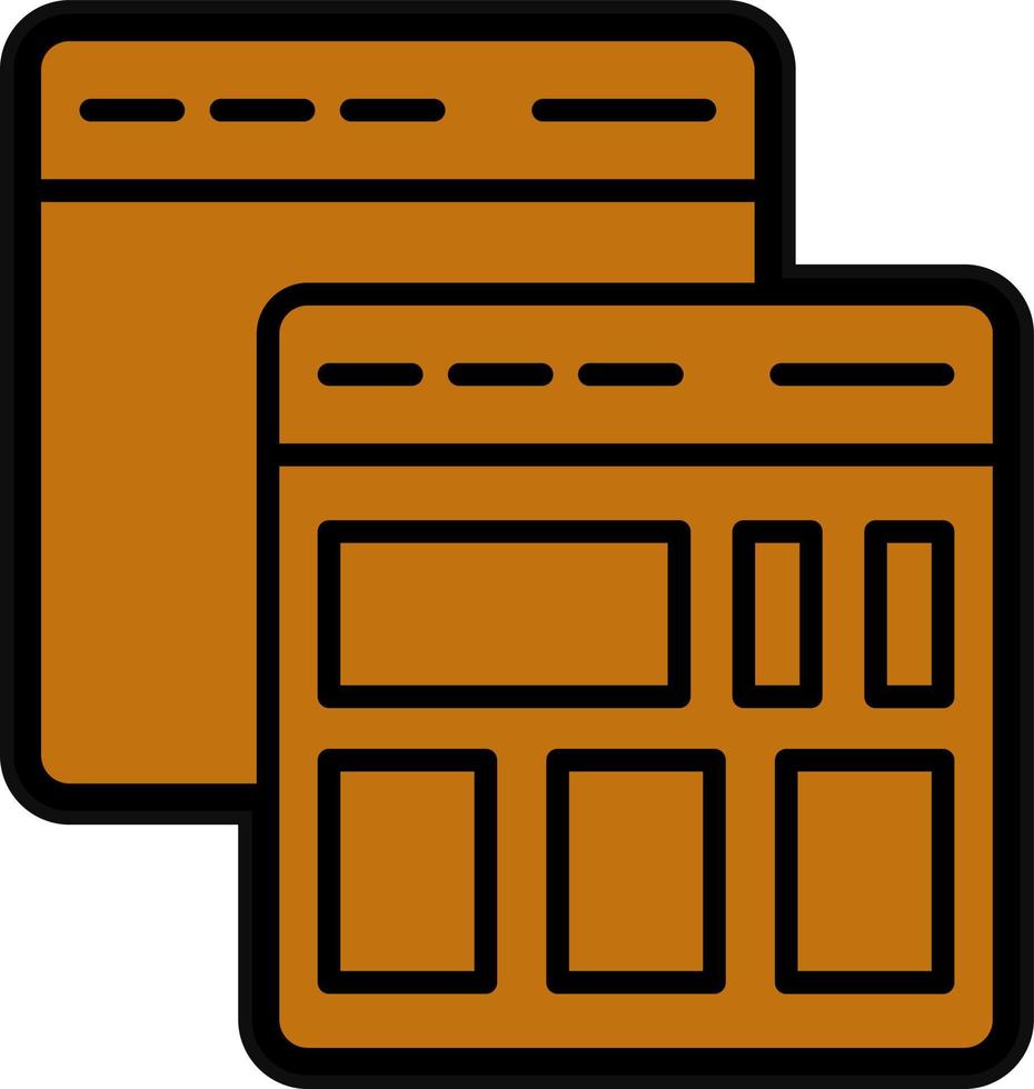 Webpages Vector Icon Design