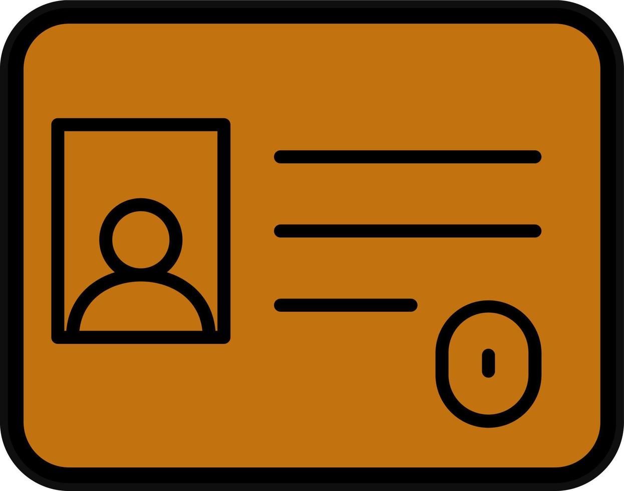 Identification Card Vector Icon Design