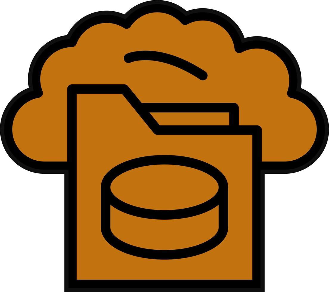 Cloud Storage Vector Icon Design