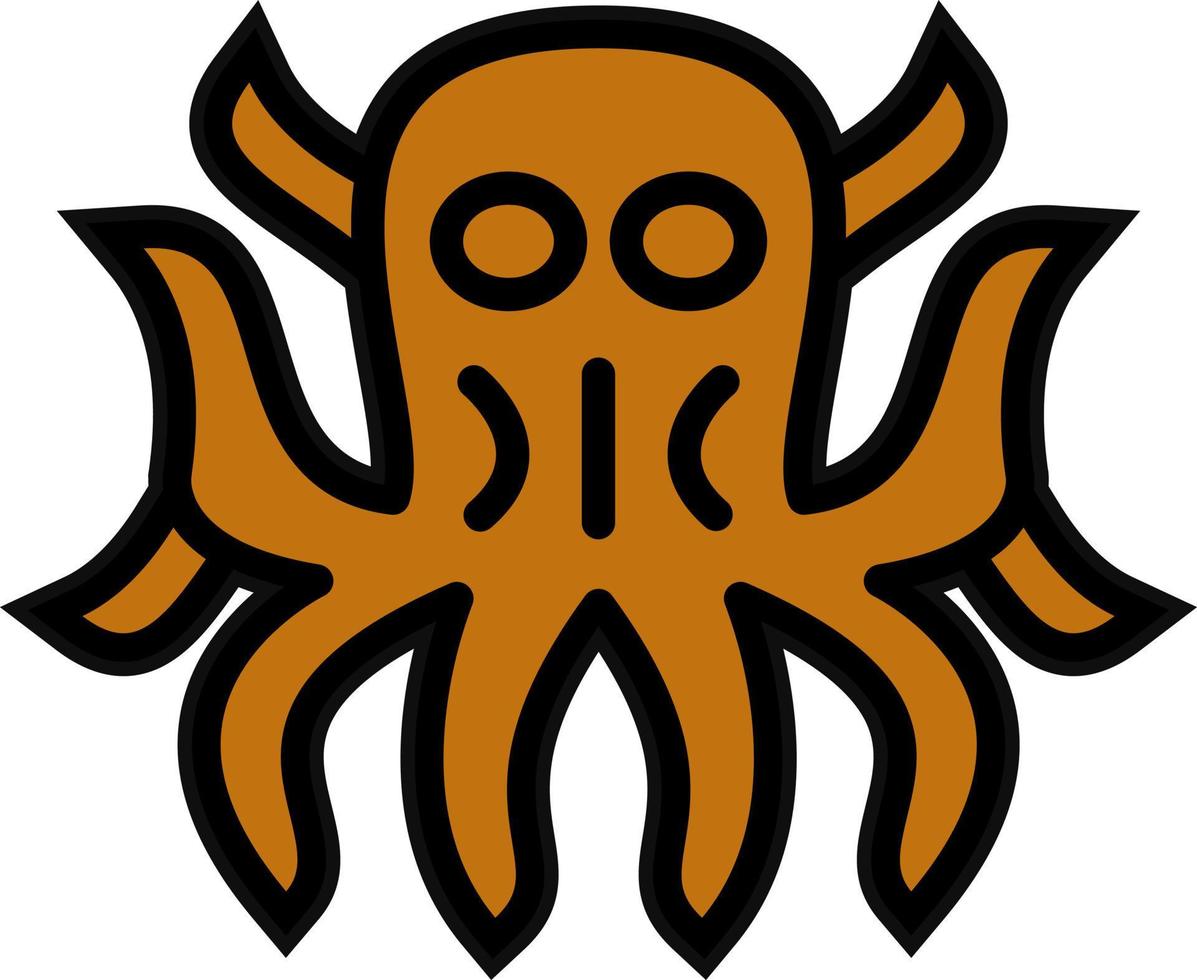 Kraken Vector Icon Design