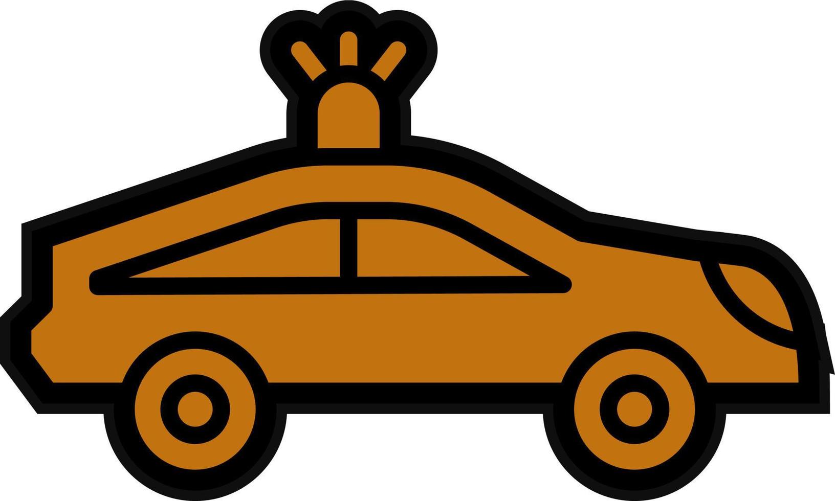 Police Car Vector Icon Design