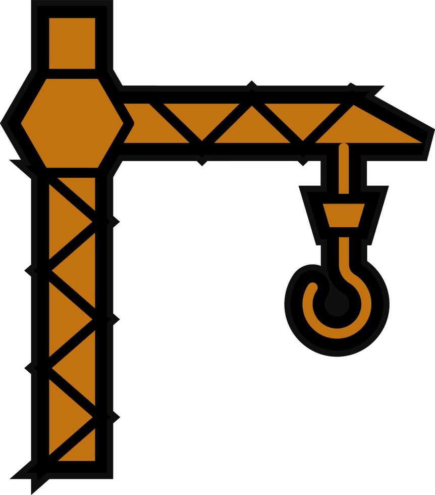 Crane Vector Icon Design
