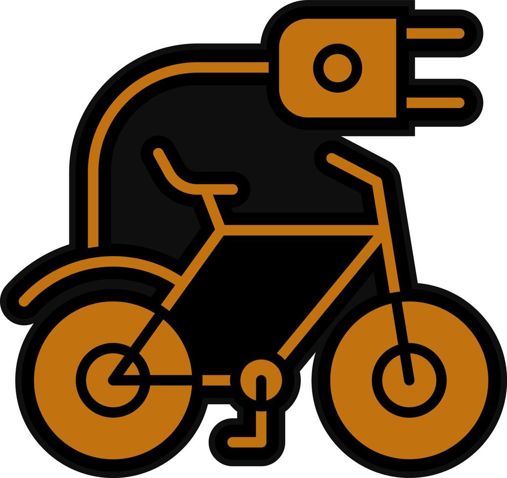 eléctrico bicicleta vector icono diseño