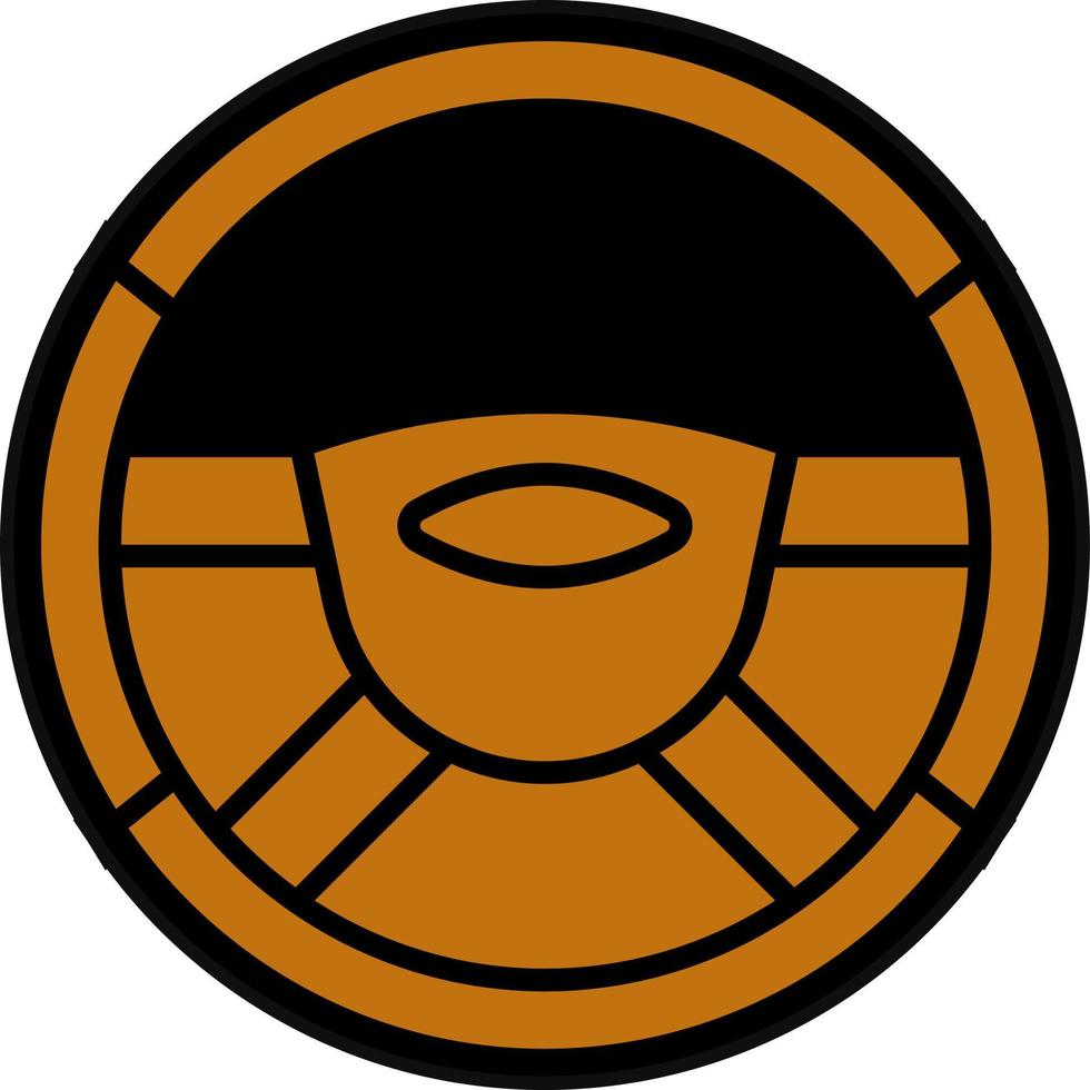 Steering Wheel Vector Icon Design