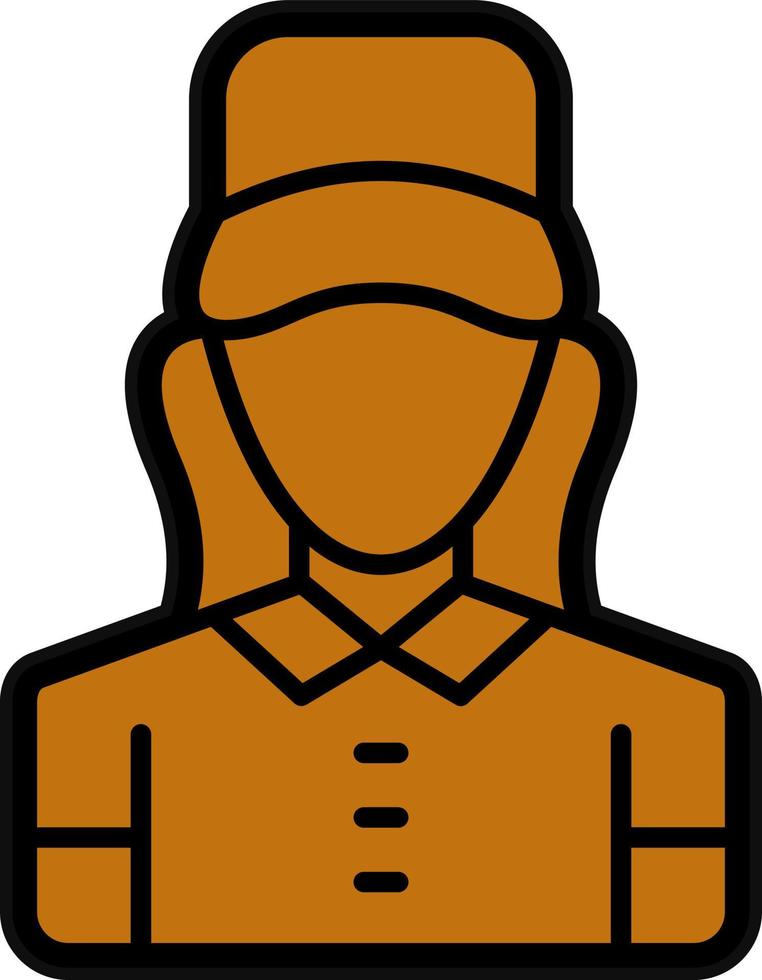 Delivery Women Vector Icon Design