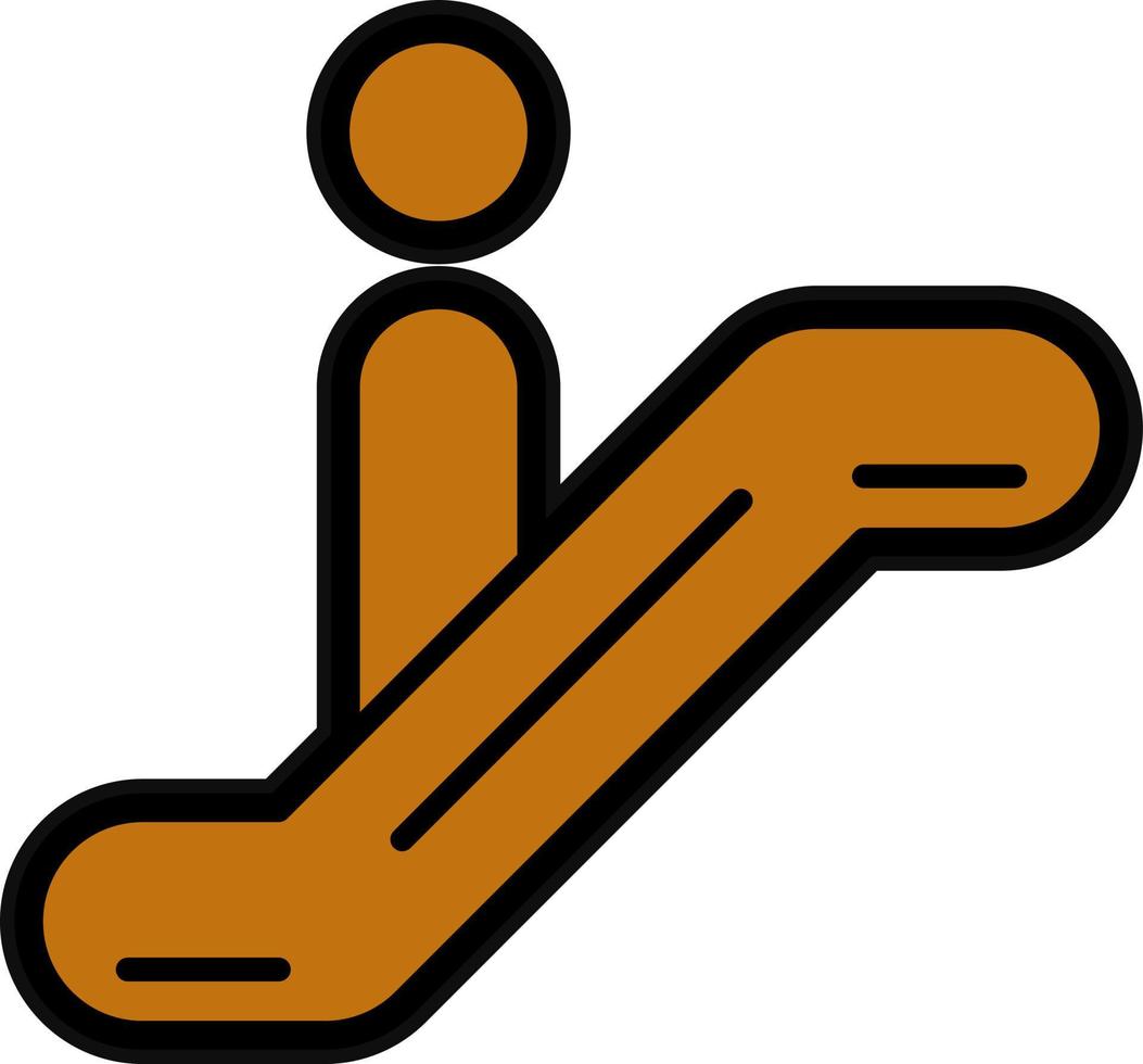 diseño de icono de vector de escalera mecánica