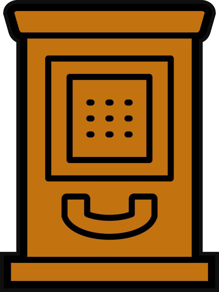 Phone Booth Vector Icon Design
