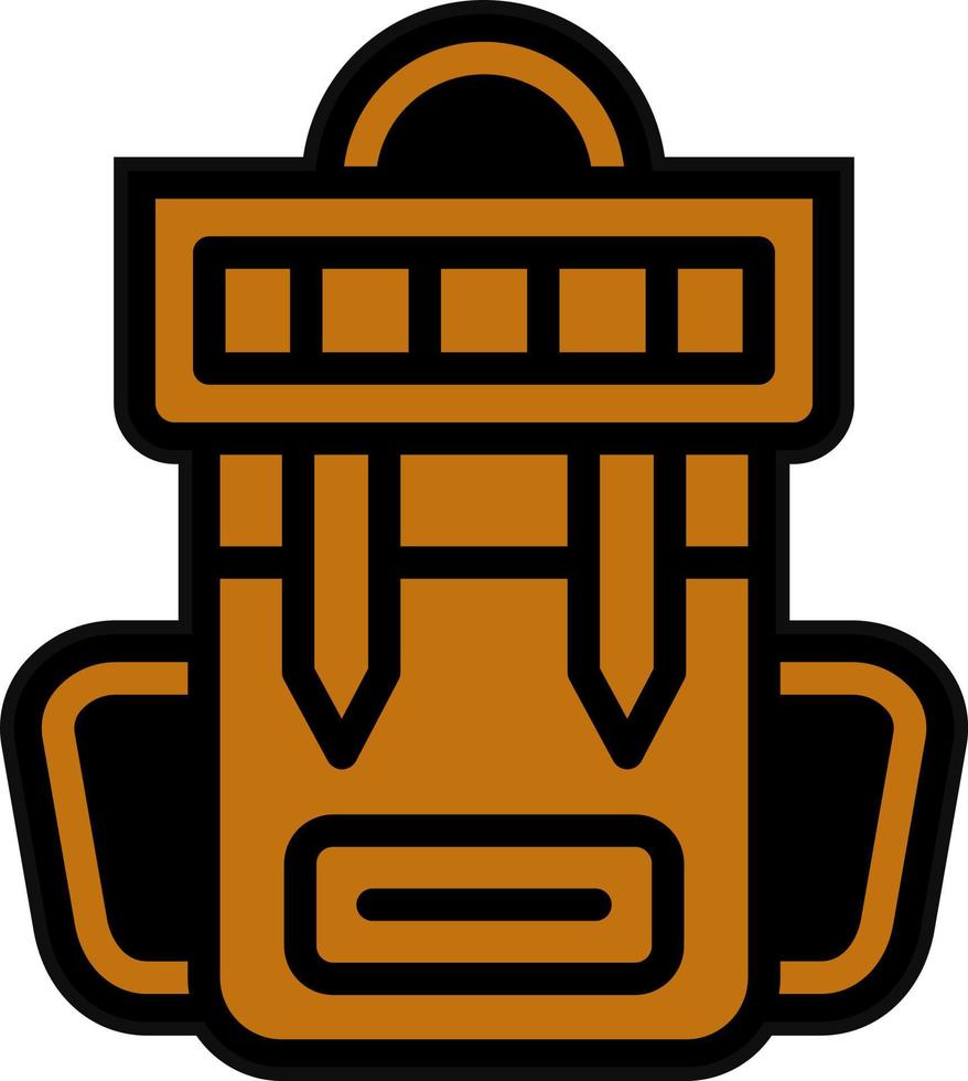 Army Backpack Vector Icon Design