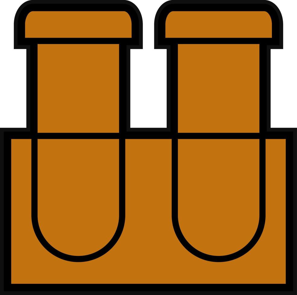 Test Tubes Vector Icon Design