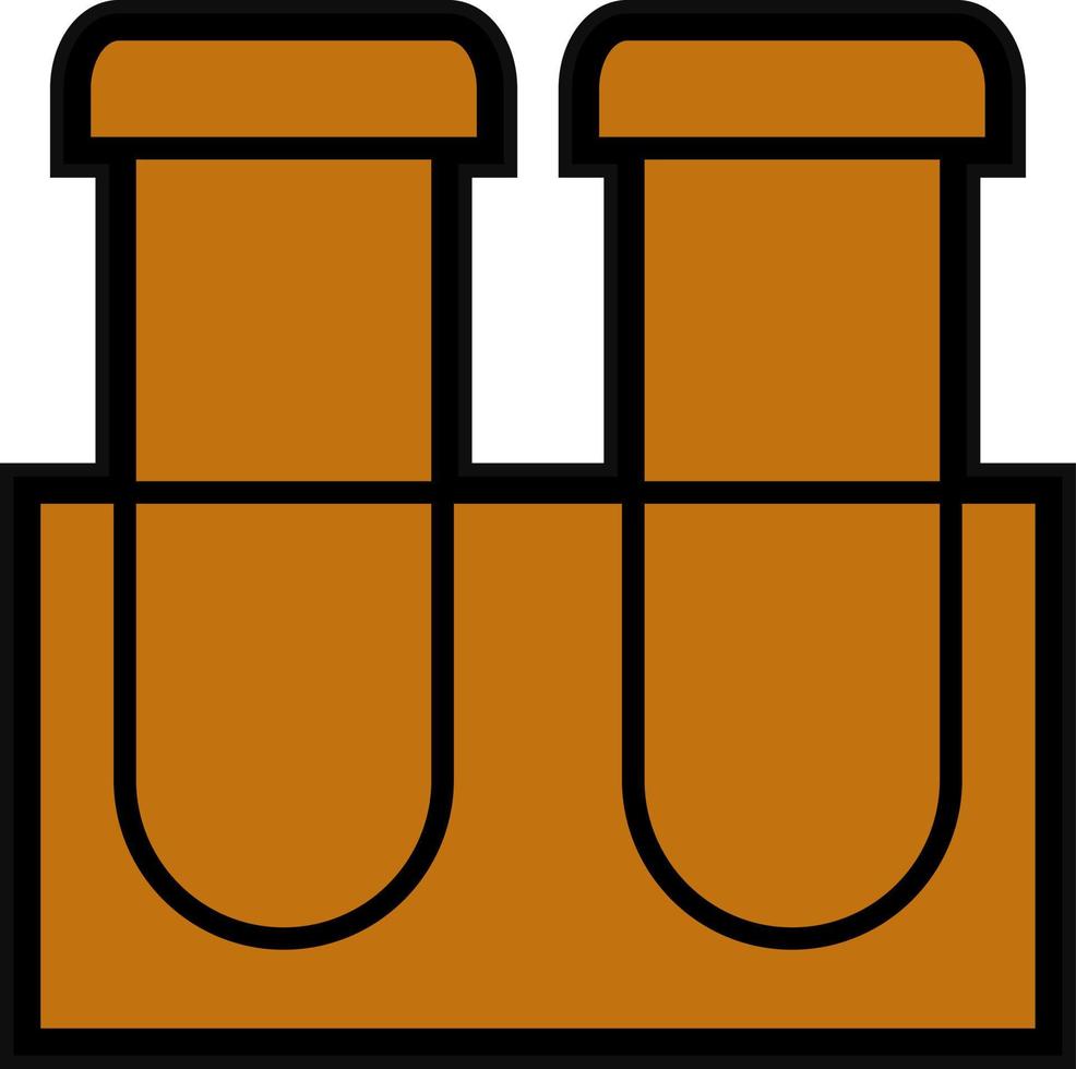 Test Tubes Vector Icon Design