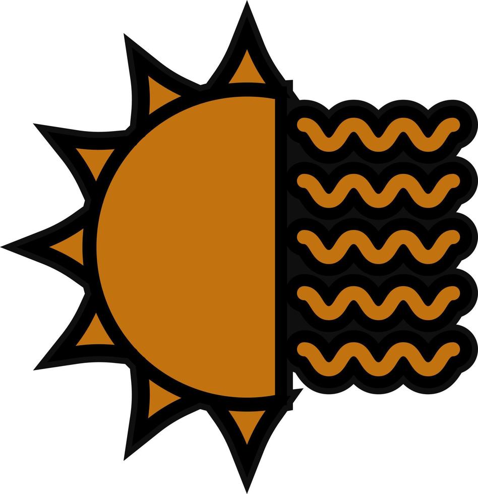 Heat Wave Vector Icon Design
