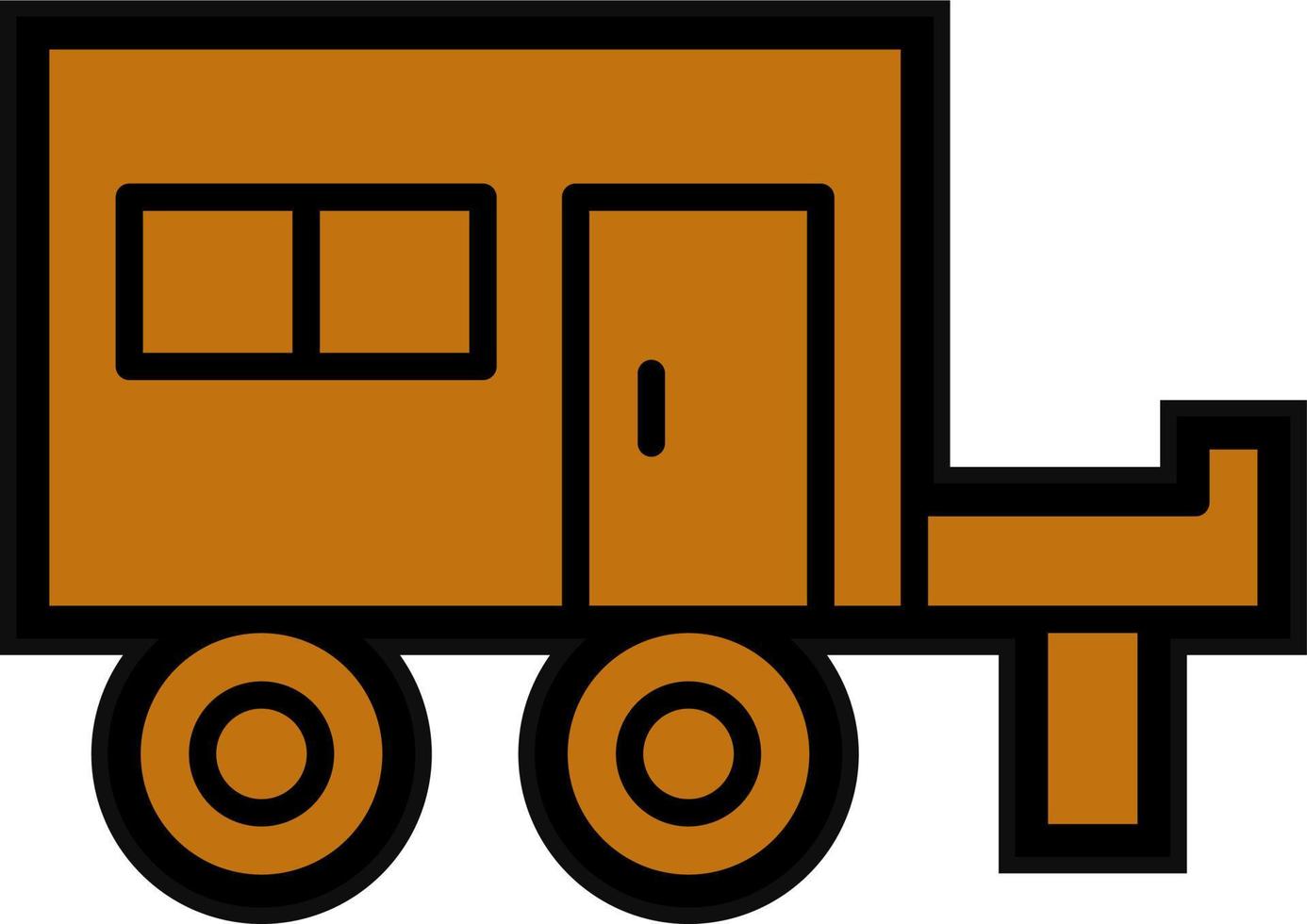 diseño de icono de vector de caravana