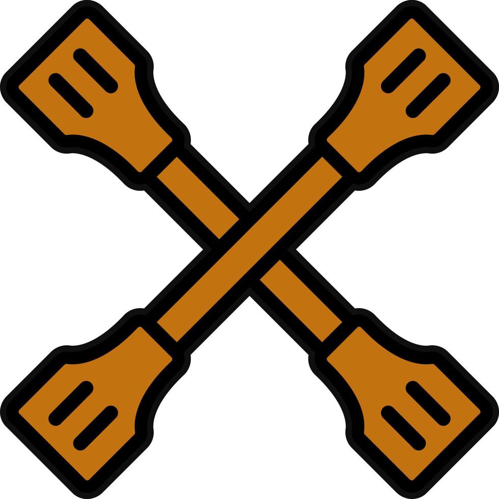 Paddles Vector Icon Design