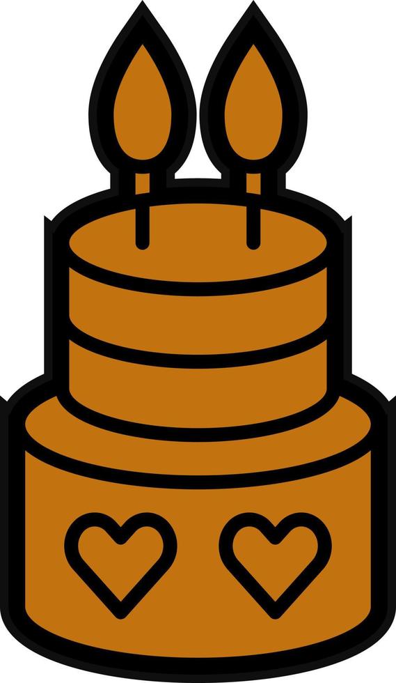 Cake Vector Icon Design