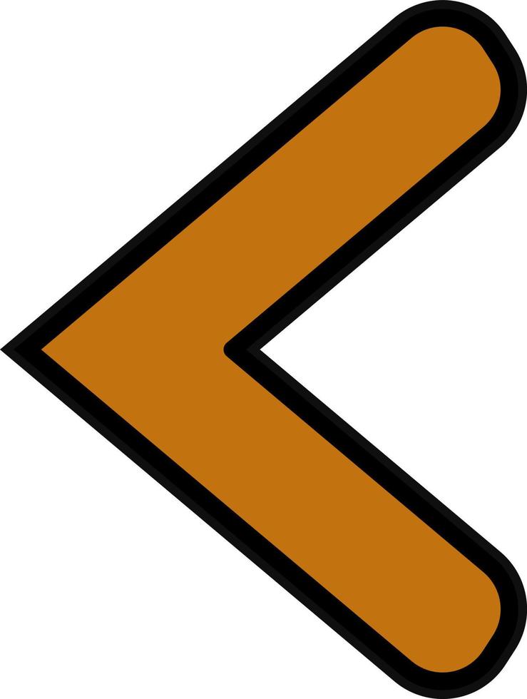Left Chevron Vector Icon Design