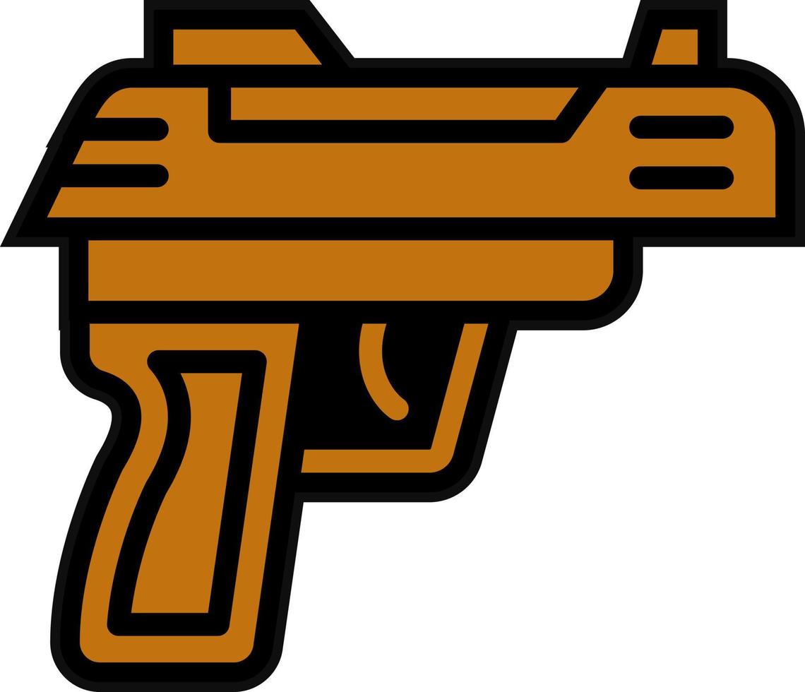 Ejército pistola vector icono diseño