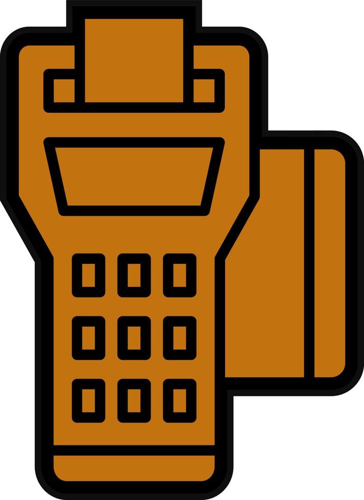Pos Terminal Vector Icon Design