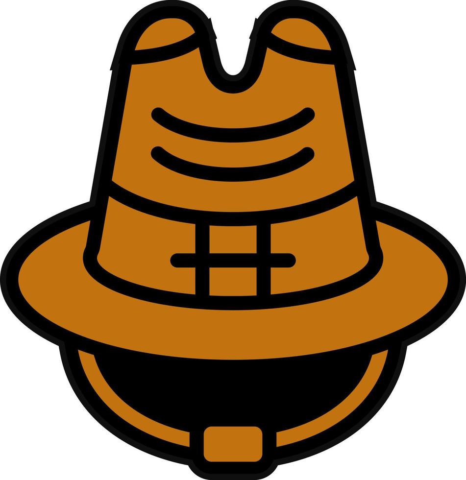 Cowboy Hat Vector Icon Design