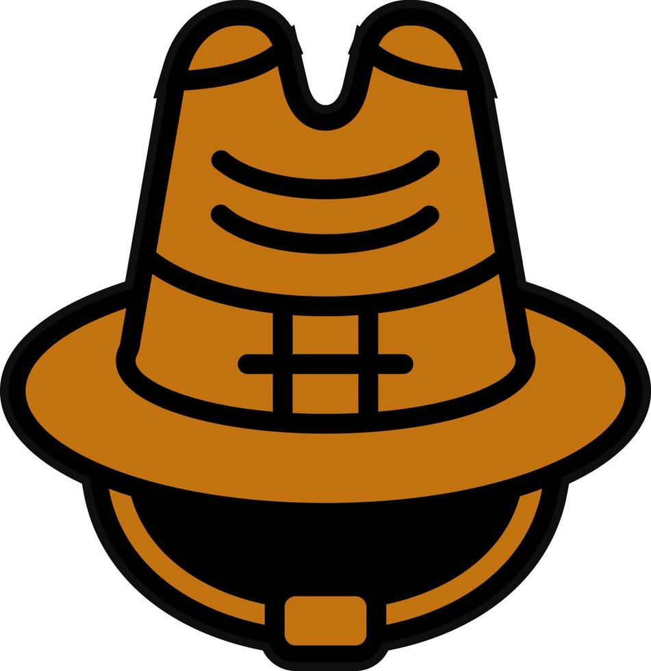 vaquero sombrero vector icono diseño