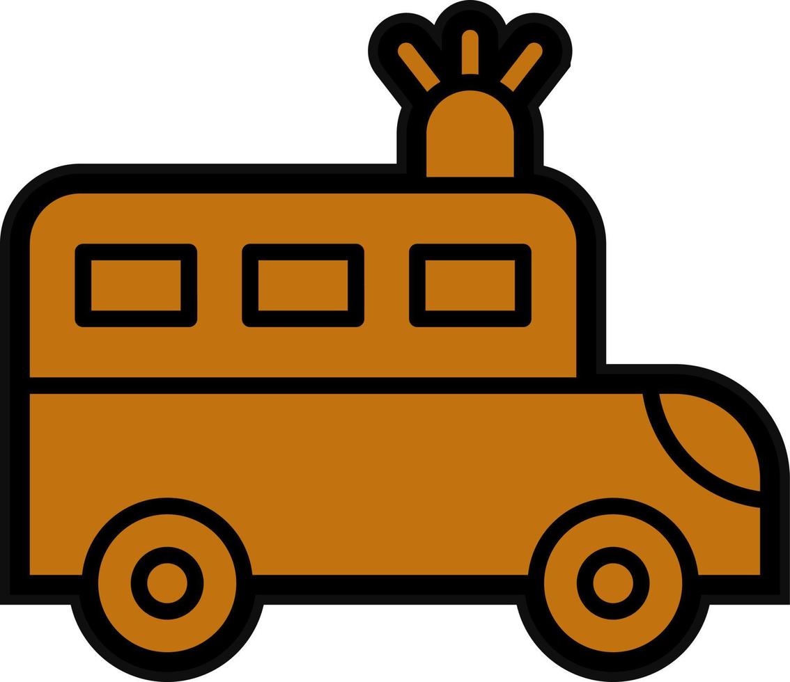 Prison Bus Vector Icon Design