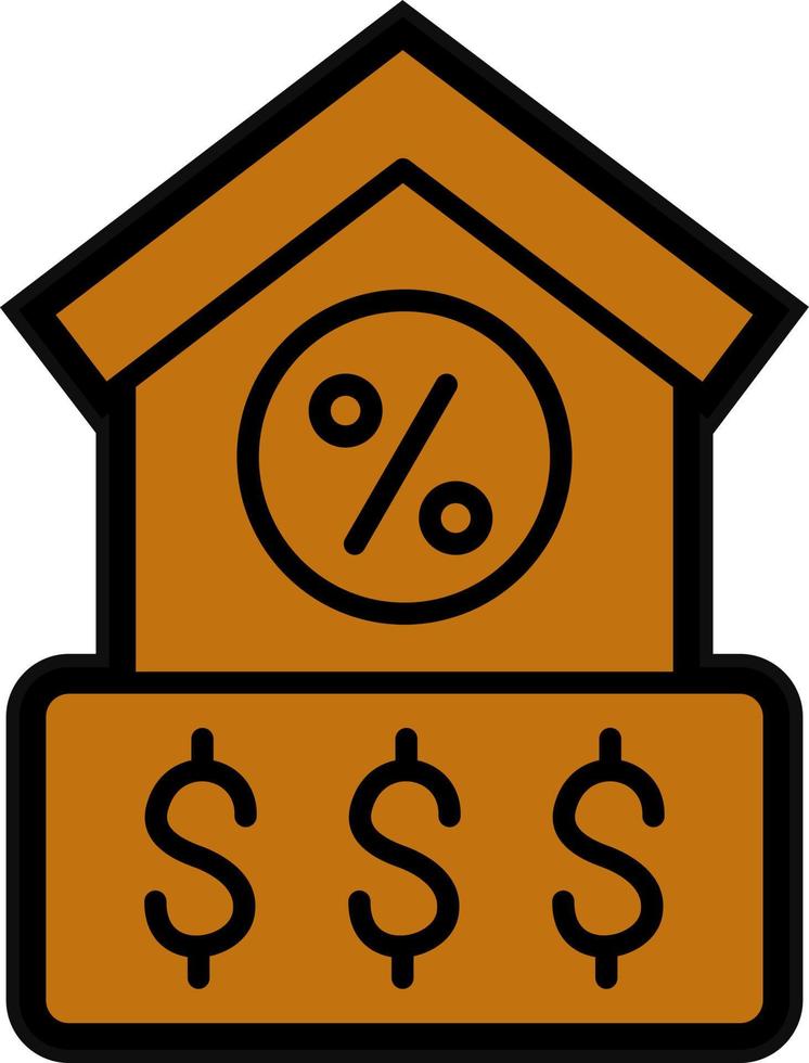 House Loan Vector Icon Design