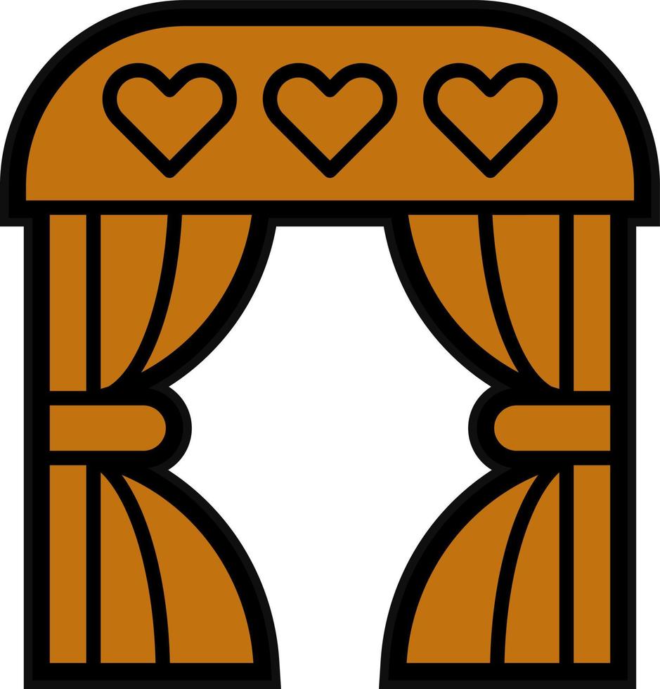 Wedding Arch Vector Icon Design