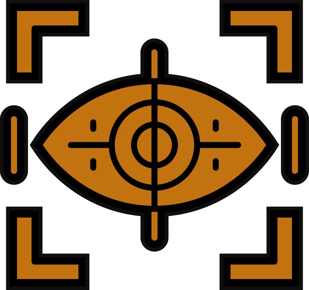 Eye Tracking Vector Icon Design