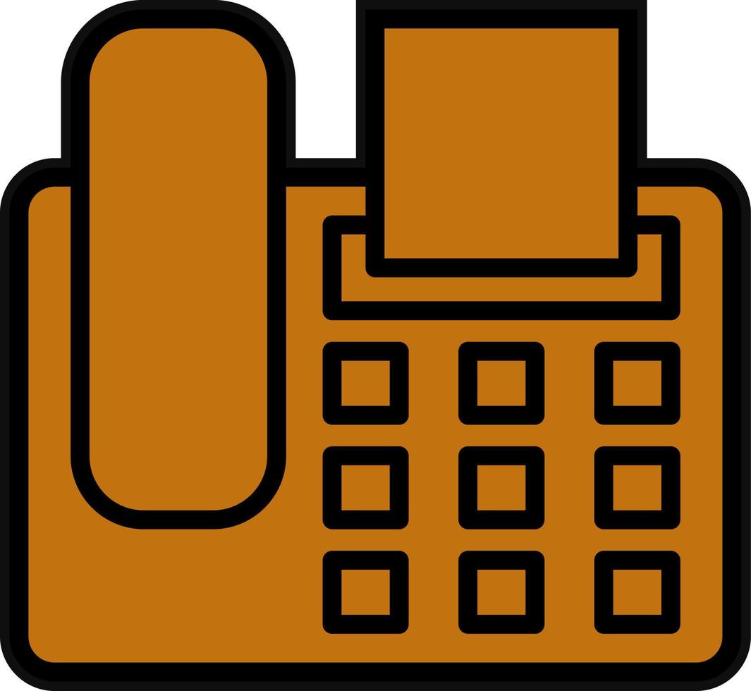 Fax Machine Vector Icon Design