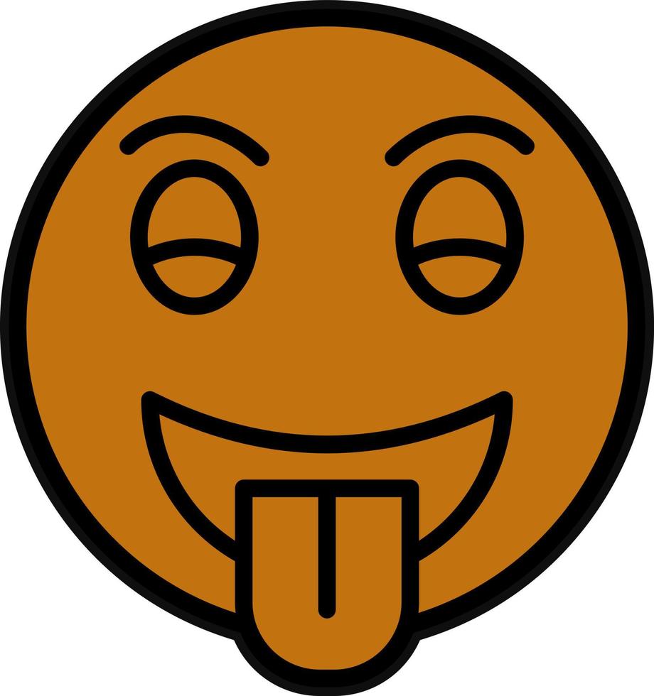 Tongue Out Vector Icon Design
